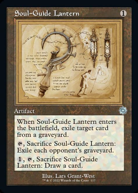 Soul-Guide Lantern-schematics, The Brothers War Retro Frame