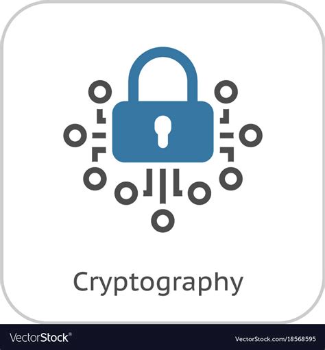 Cryptography icon Royalty Free Vector Image - VectorStock