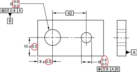 Technical Drawing with Tolerances