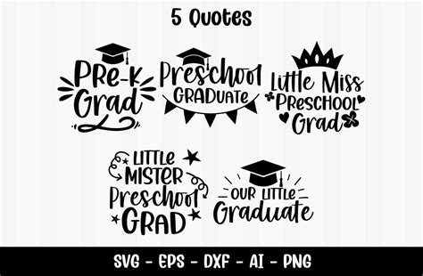 Preschool Graduation Quotes Graphic by Firefly Designs · Creative Fabrica