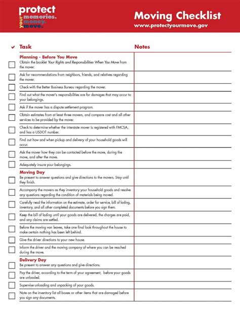 Office Move Checklist Template Excel