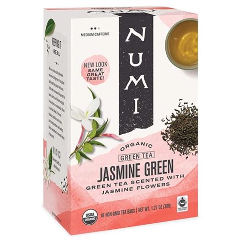 Numi Organic Tea Jasmine Green -- 18 Tea Bags - Vitacost