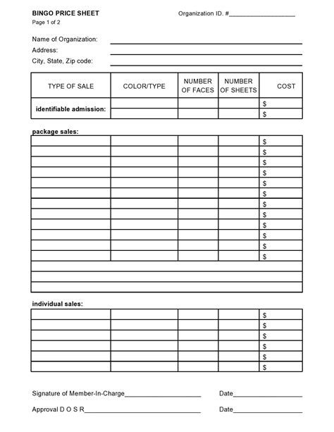 27 Free Price Sheet Templates (Excel, Word) - TemplateArchive