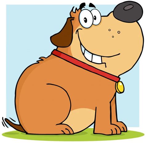 Fat Dog Cartoon Mascot Character Stock Photo by ©HitToon 19172007