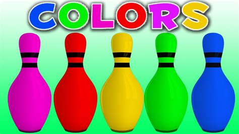 DibusYmas Learn Colors with Colors 3D Bowling Game | Learning Colors ...