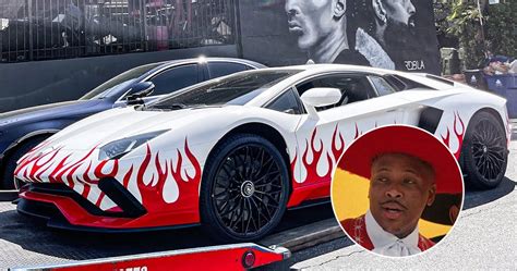 Rapper YG Wraps His Lamborghini Aventador In Flames For A Week