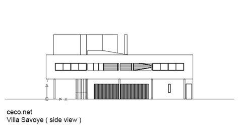 Villa Savoye Cad Drawings Le Corbusier Architectural Cad Drawings | The ...