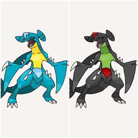 [Art] I made 2 alt shiny Garchomp. What do you think? What's your ...