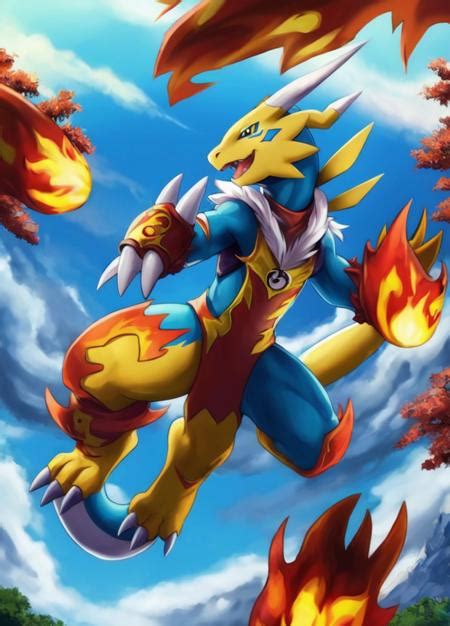 Flamedramon - Digimon Adventure - v1.0 | Stable Diffusion LoRA | Civitai