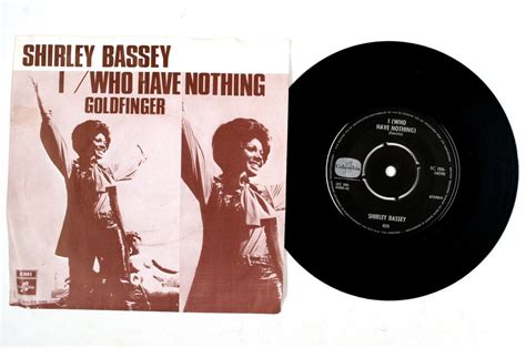 Shirley Bassey I who Have Nothing / Goldfinger 7 - Etsy