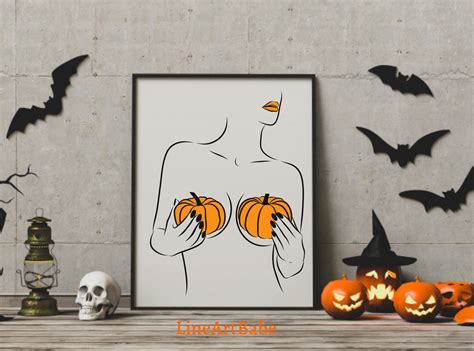 Halloween Line Art Printable SVG Digital Artwork Minimalist - Etsy