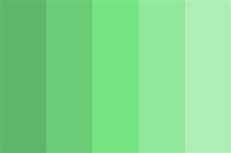 Green Light Gradient Color Palette Hex RGB Code | Light green hex ...