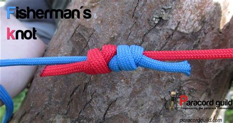 How to tie a double fisherman's knot - Paracord guild | Fishermans knot ...