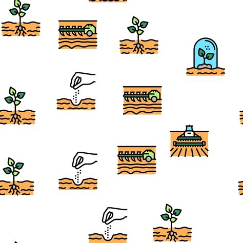 Sowing Agricultural Vector Seamless Pattern 10143516 Vector Art at Vecteezy