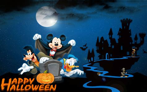 Download Disney Halloween Haunted House Wallpaper | Wallpapers.com