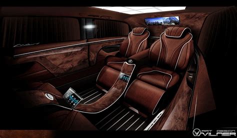 Luxury Mercedes Vito - Interior on Behance | Luxury car interior ...