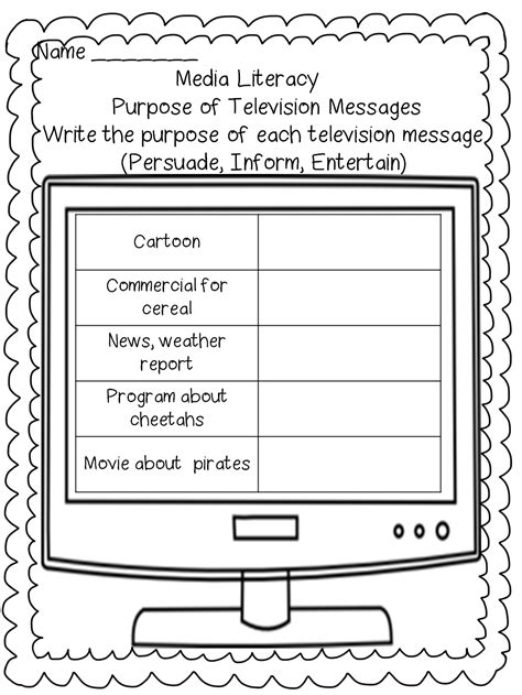 Telling Time, Writing Letters, and Coming Up? Media Literacy | Media ...