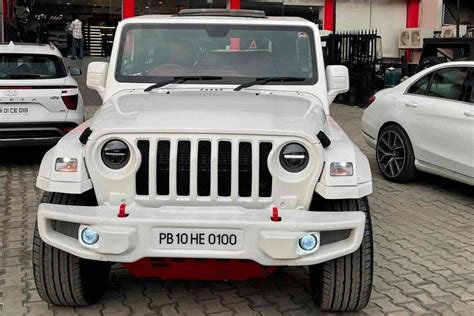 Mahindra Thar Dons White Colour Scheme With Aftermarket Mods