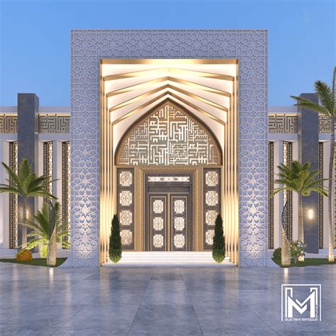 Modern Mosque in Sharjah on Behance | Mosque design islamic ...