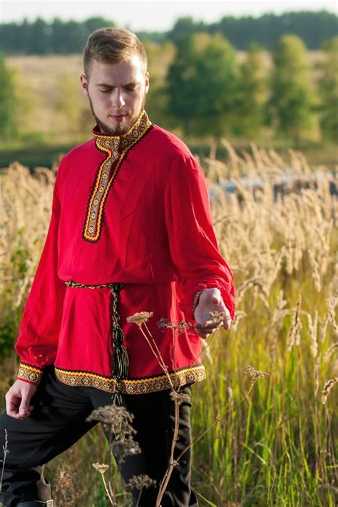 Russian costume men Kosovorotka Slavic clothing Russian | Etsy