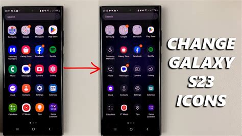 How To Change Icons On Samsung Galaxy S23's - YouTube