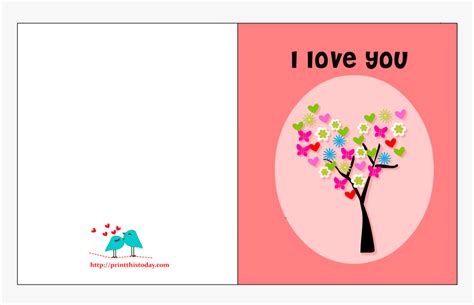 Love Free Printable Cards, HD Png Download , Transparent Png Image ...