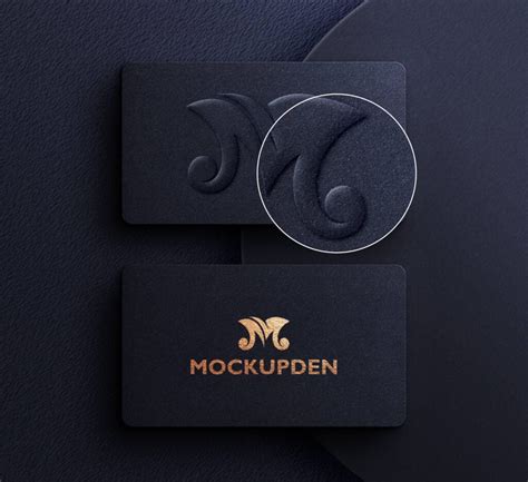 Free Business Card Logo Mockup PSD Template - Mockupden