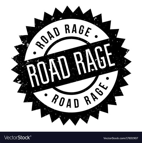 Road rage rubber stamp Royalty Free Vector Image