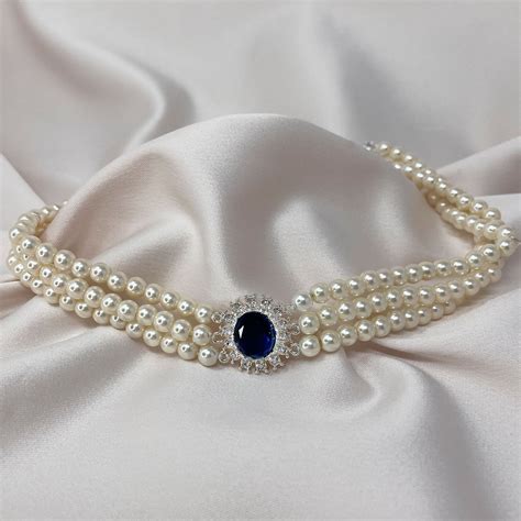 Lady Diana Inspired Pearl Choker - Etsy UK