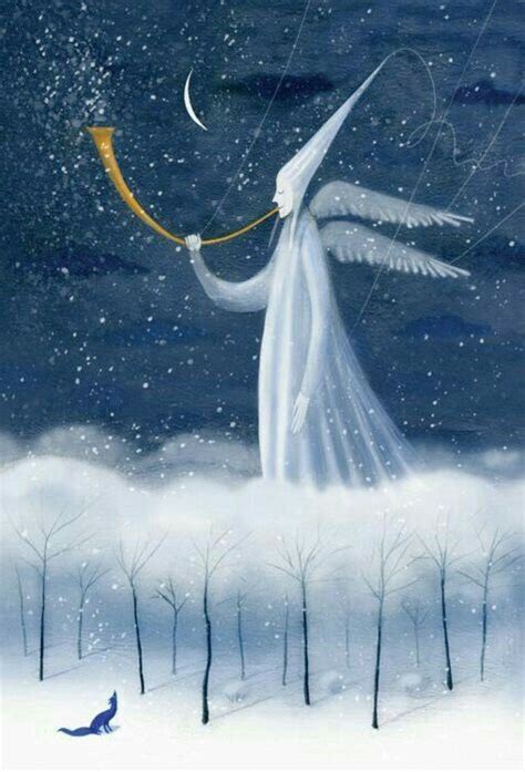 Winter Solstice | Angel art, Winter scenes, Illustration