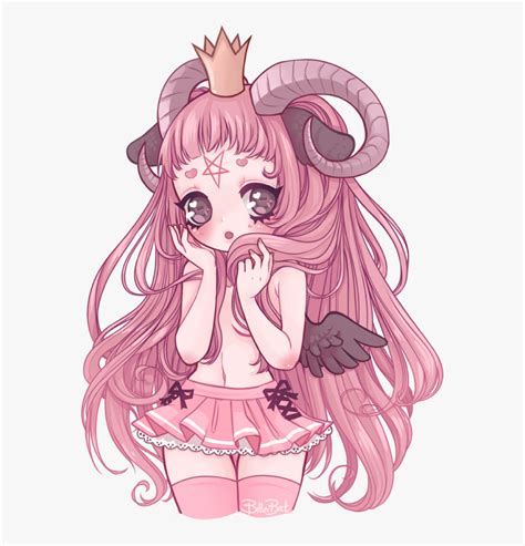 #kawaii #anime #manga #demon #succubus #pink #devil - Pastel Goth Anime ...