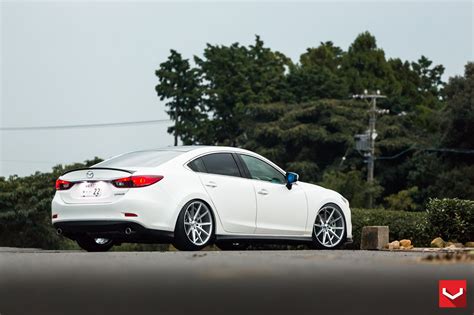 Mazda6 Gets Custom Vossen Wheels and Carbon Fiber Trim - autoevolution