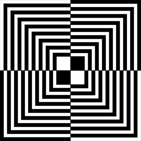 Optical Illusion Black And White Simple