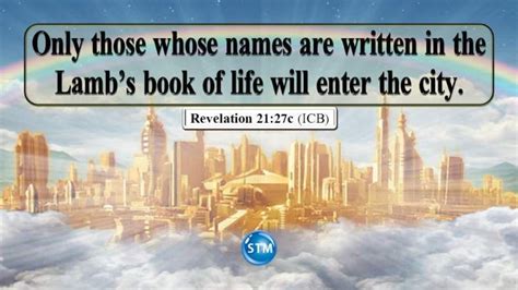 Important: Is Your Name In The Lamb's Book Of Life?