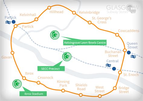 Maps of the Glasgow Subway