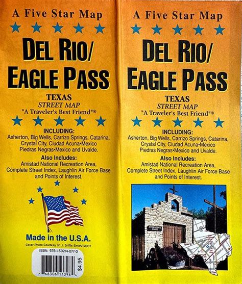 Del Rio / Eagle Pass, Texas Street Map - GM Johnson Maps