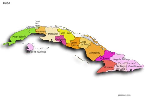 Genera Grafico De Mapa De Cuba