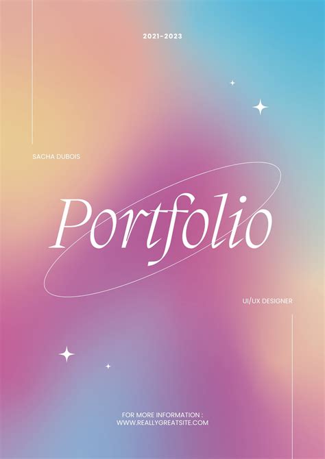 Graphic Design Portfolio Cover Page Examples