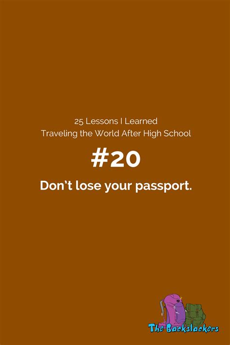 how to travel the world after high school?