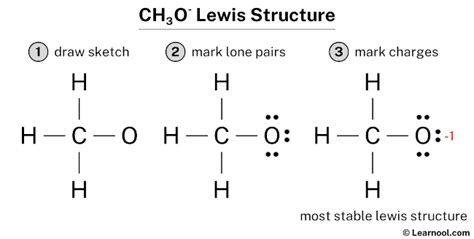 CH3O- Lewis structure - Learnool