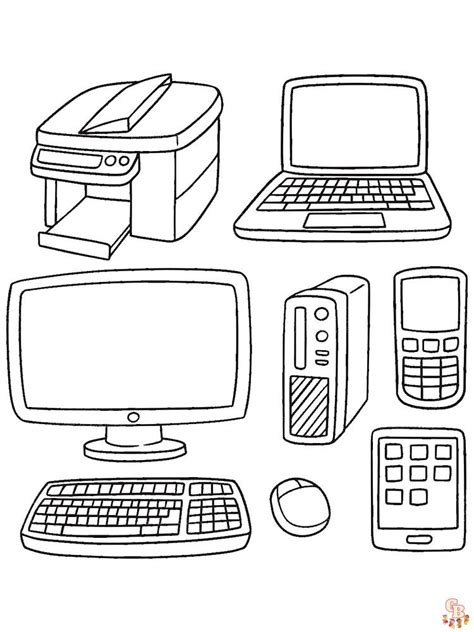 Free Printable Computer Coloring Pages for Kids