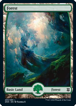 Zendikar Rising Full Art Basic Lands - List of All 15