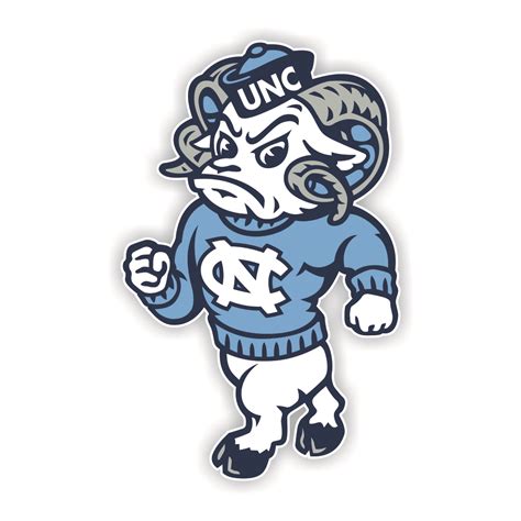 UNC North Carolina Tar Heels Mascot Precision Cut Decal