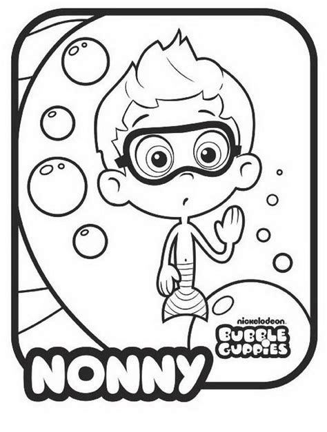 Bubble Guppy Coloring Page - Meet Zooli Bubble Guppies Coloring Pages ...