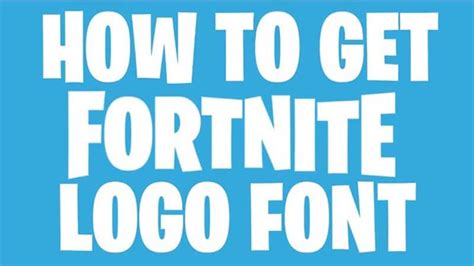 Fortnite Logo Font Download | The Fonts Magazine