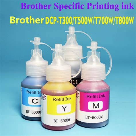 Brother Refill Ink for T300/T500/T700/T800 DCP-T300 T310 DCP-500W DCP ...