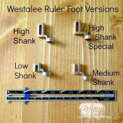 Westalee Ruler Foot Starter Set (Choice of 4 versions) – Amy's Quilting ...