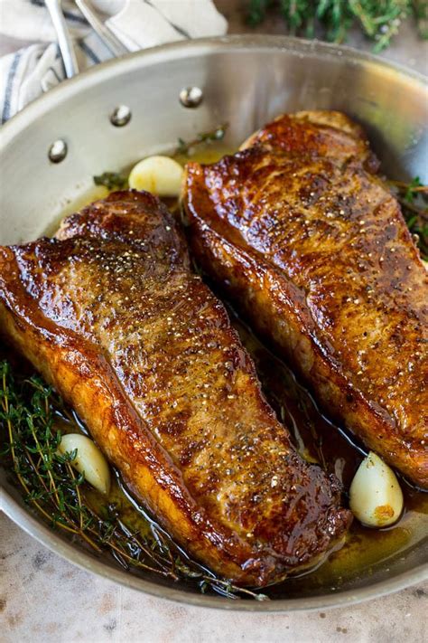 New York Strip Steak with Garlic Butter - Dinner at the Zoo