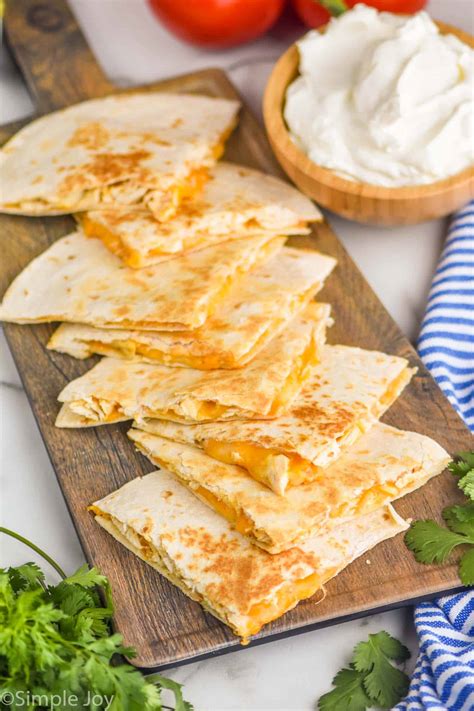 Chicken Quesadillas Ingredients