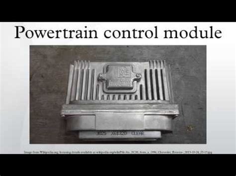 Powertrain control module - YouTube